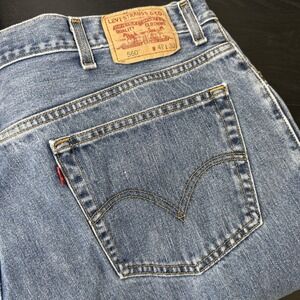 Vintage Mens Levis 560 Comfort Fit Tapered Leg tag 42x30 measures 42x26 Jeans